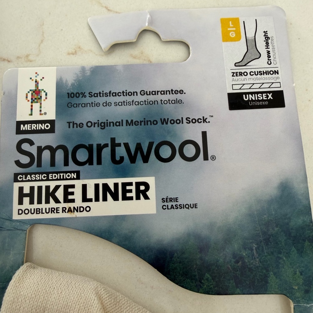 Smartwool Unisex Ski and Hike Liner Socks - NWT - BUNDLE of TWO Pair/ large - Picture 4 of 8